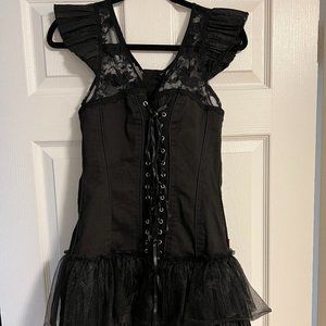 Tripp NYC Black Corset Mini Dress - Size M